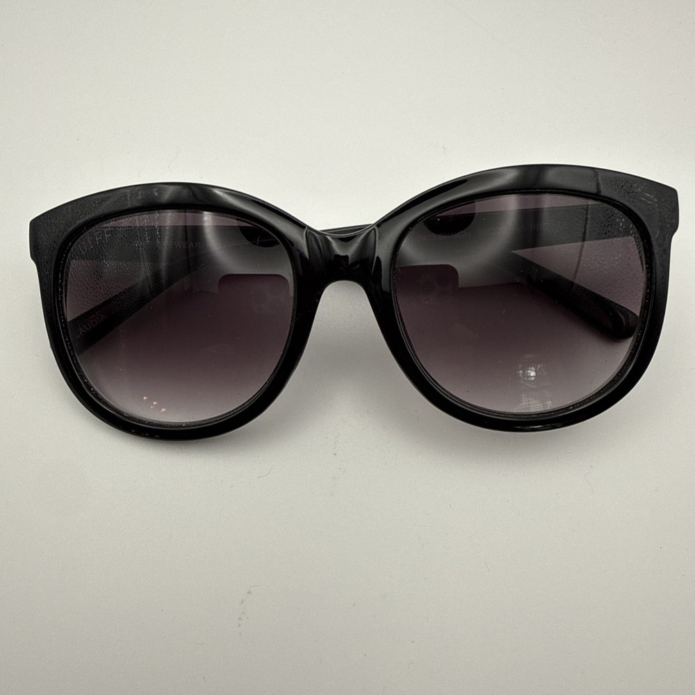 DIFF "Claudia" Oversized Thick Sunglasses Black Frame Gray Gradient Lens- Excell - Picture 4 of 9